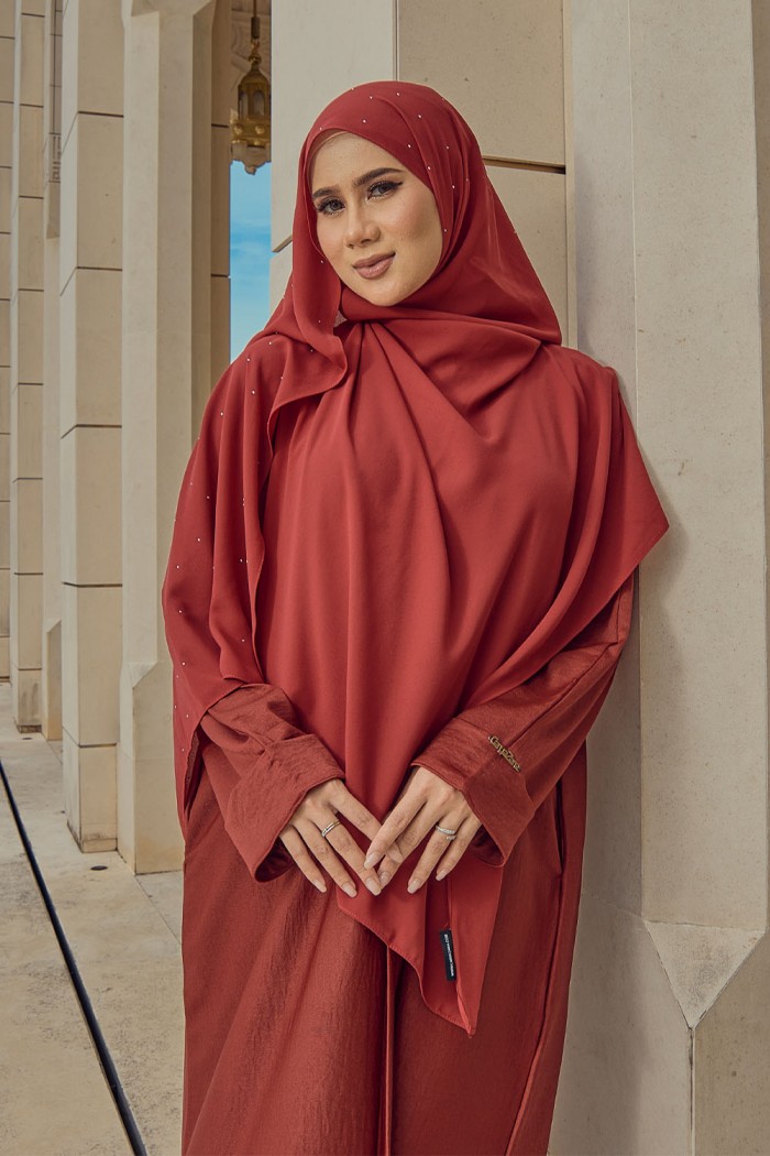 Abaya Aisyah - Maroon